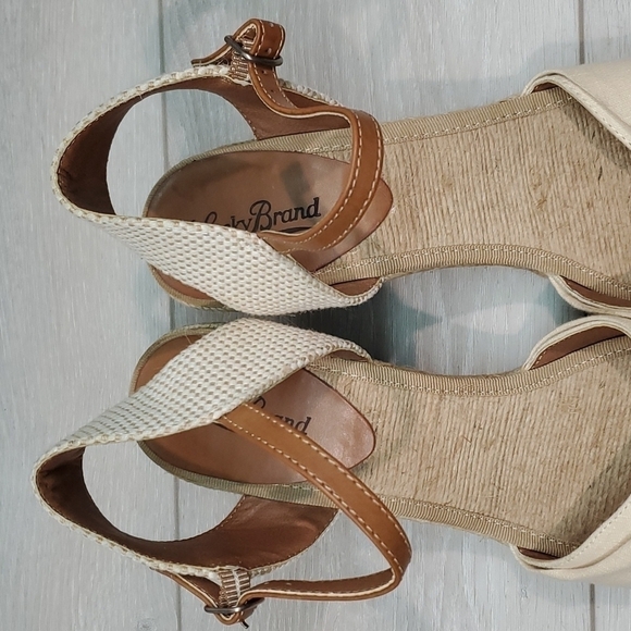 Lucky Brand Womens Kavala Espadrille Wedge Ankle Strap Sandals shoes sz 10B - Picture 6 of 13